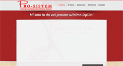 Desktop Screenshot of pro-sistem.rs